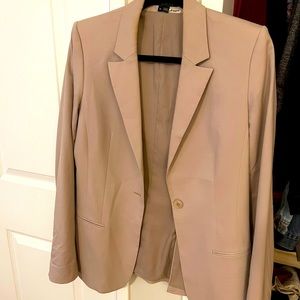 Theory tan blazer size 10